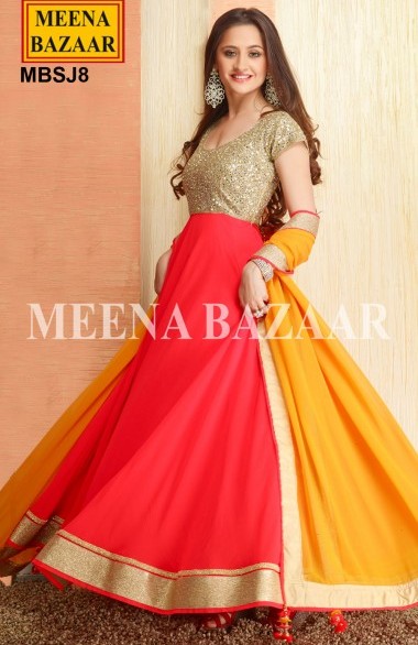 Meena Bazaar Anarkali Suit