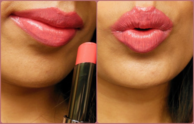 Lakme Absolute Gloss Addict Lipstick Desert Rose LOTD