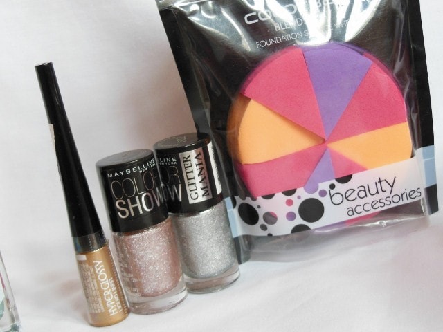 Maybelline Makeup - Hyperglossy Liner, GlitterMania Nail Polish, Colorbar Wedges
