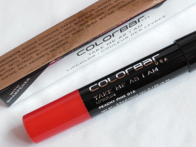 Colorbar Take Me As I Am Lip color Peachy Pink