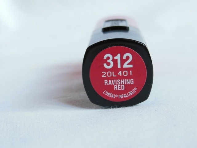 L'Oreal Paris Infallible Lipstick Ravishing Red 312