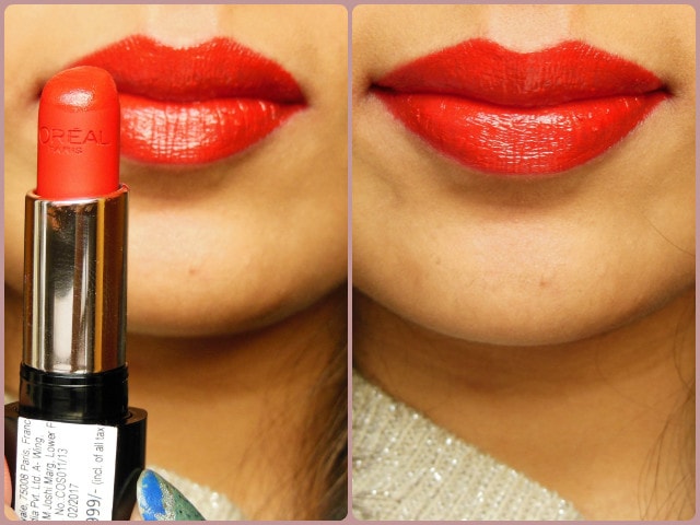 L'Oreal Paris Infallible Lipstick Ravishing Red Lip Swatch