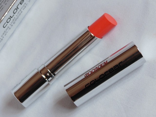 Colorbar Sheer Creme Lust Orange Bliss Lipstick Review