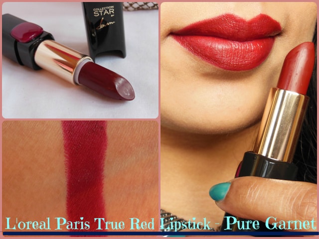 L'Oreal Paris Color Riche Star Pure Reds Lipstick Pure Garnet Look