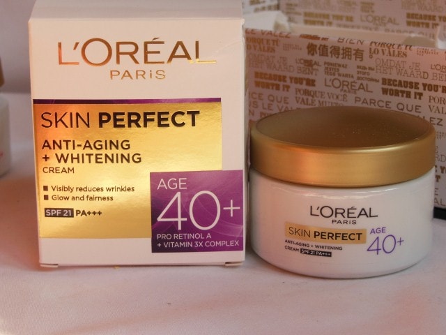 L'Oreal Skin Perfect Skin care Range for 40 +