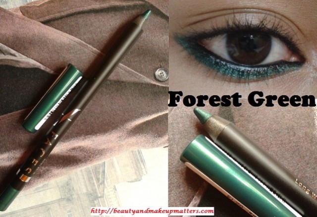 My Daily Office Makeup Routine - Faces Long Wear Eye Pencil Forest Green