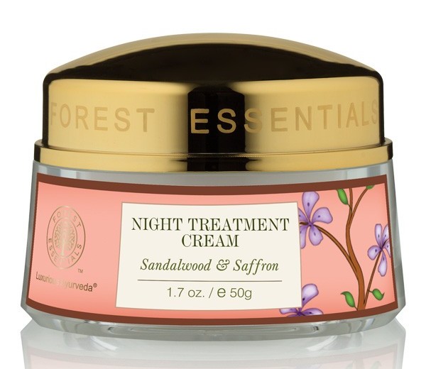 Best Night Creams for Normal - Dry Skin - Forest Essentials sandalwood saffron night treatment cream