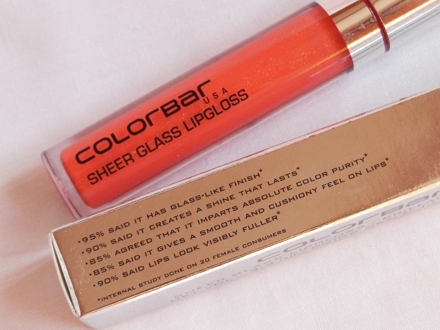Colorbar Sheer Glass Lip Gloss Coral Embrace Claims