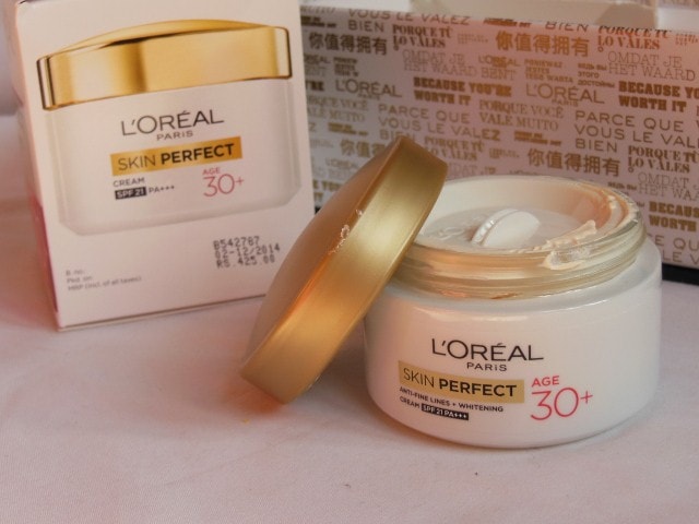 L'Oreal Skin Perfect Anti Fine Lines Wrinkle and whitening cream with SPF