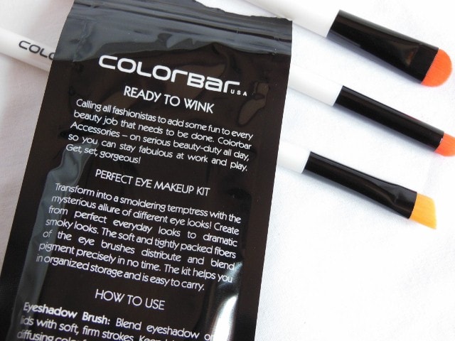 Colorbar Ready To Wink Eye Makeup brush Kit Claims