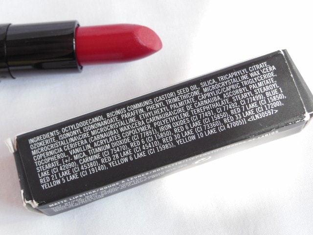 MAC Archies Collection Ronnie Red Lipstick Ingredients