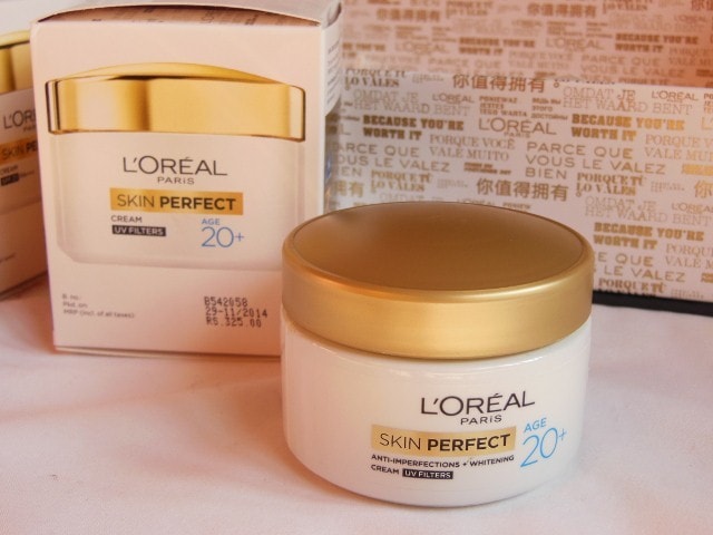 L'Oreal Skin Perfect 20+ Anti Imperfections and whitening cream