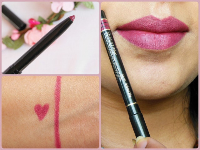 Revlon Colorstay  Scarlet Pink Lip Liner Look