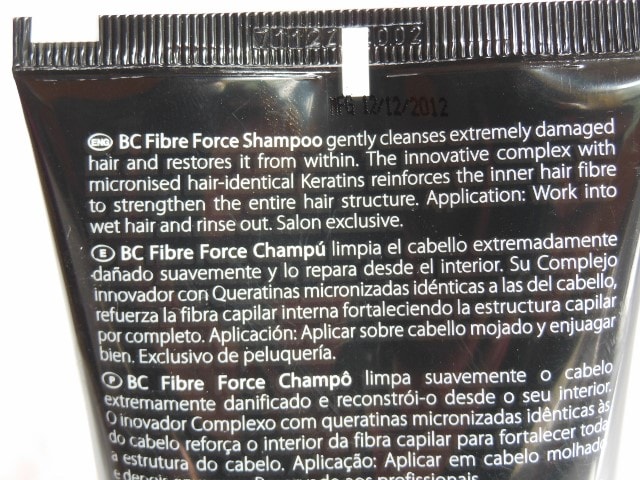 Schwarzkopf Bonacure Fibre Force Shampoo Claims
