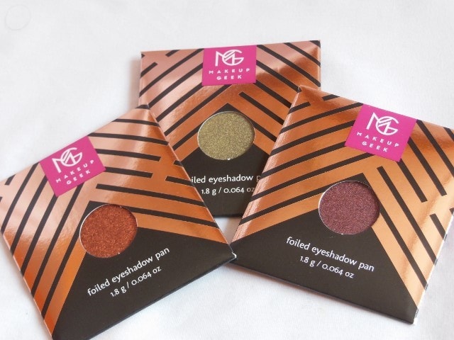 Sneak Peek- Makeup Geek Foiled Eye Shadow Collection