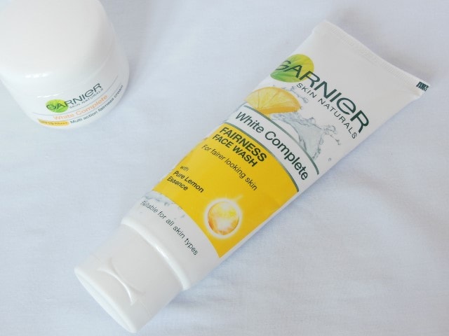 Garnier White Complete Fairness Face Wash Packaging