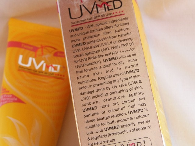 UVMed Sunscreen Gel SPF 50