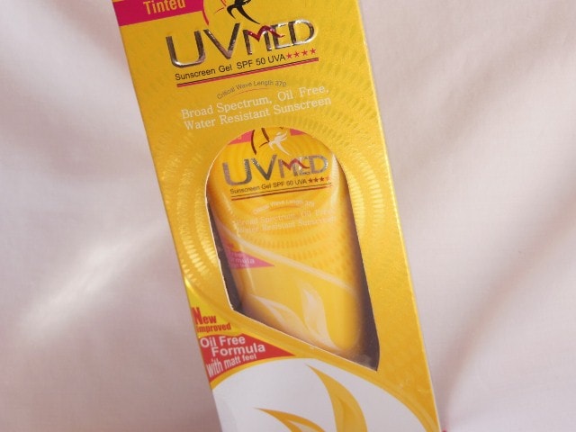 UVMed tinted Sunscreen Gel SPF 50