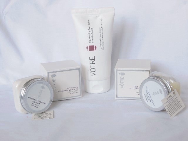 Votre Multi Vitamin and Rejunevating Skin Care Range