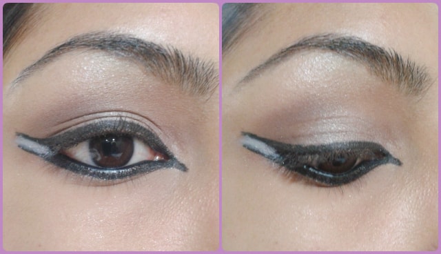 Dual Winged Eye Liner Look