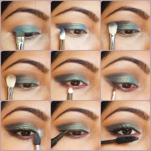 Eye Makeup Tutorial - Peacock Blue Eyes