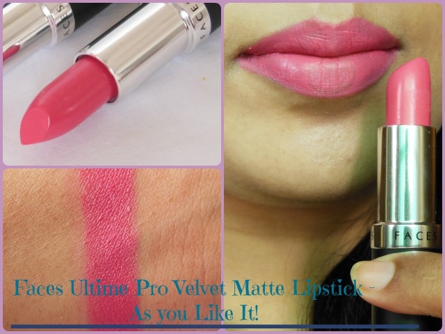 Faces Ultime Pro Velvet Matte Lipstick - As You Like it Look
