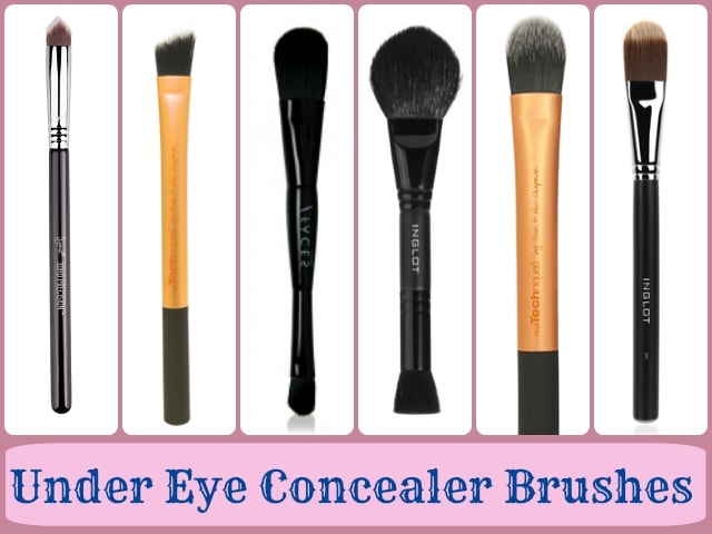 Makeup Brushes guide - Under eye concealer brushes