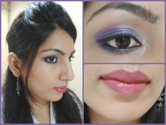 Ombre Purple Eye Makeup Look