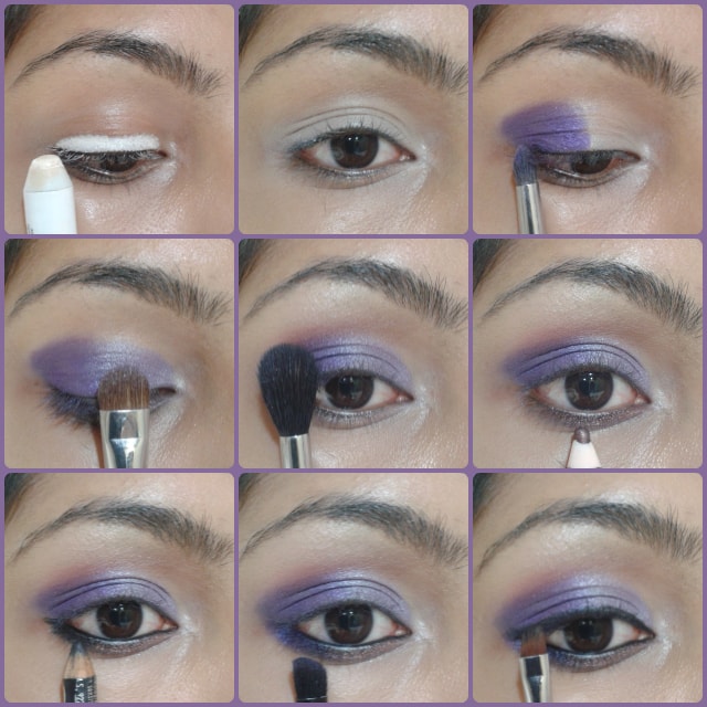 Ombre Purple Eye Makeup Tutorial