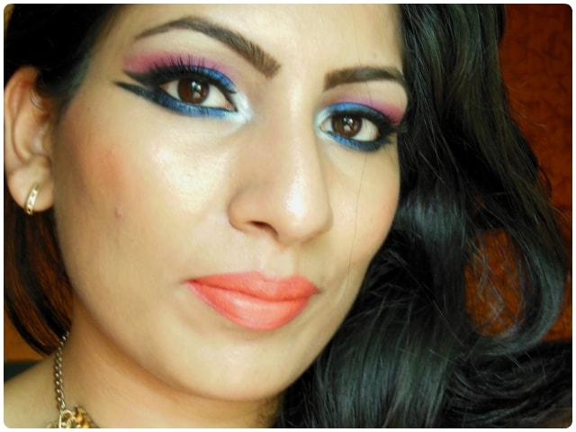 What Am I Wearing Today - Blue Marina Eye Makeup