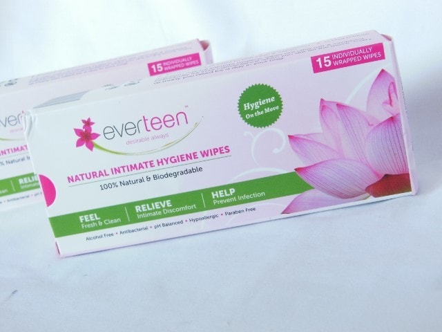 Everteen Natural Intimate Hygiene Wipes Packaging