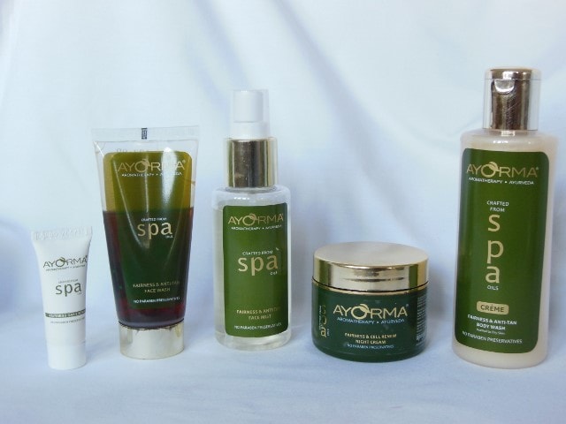 Ayorma Spa Skin Care Range