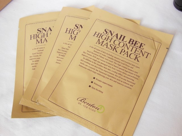Benton Snail Bee High Content Mask Pack Packaging