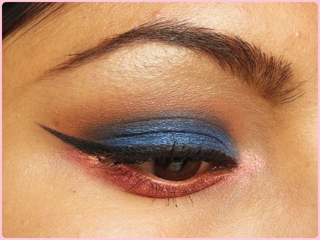 Blue and Pink Eye Look