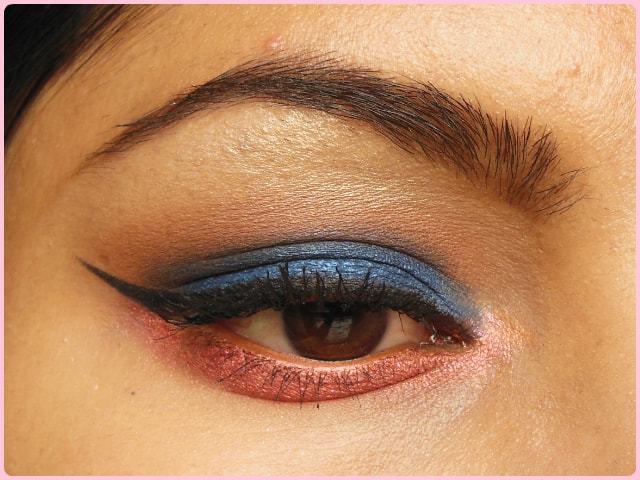 Blue and Pink Eye Makeup