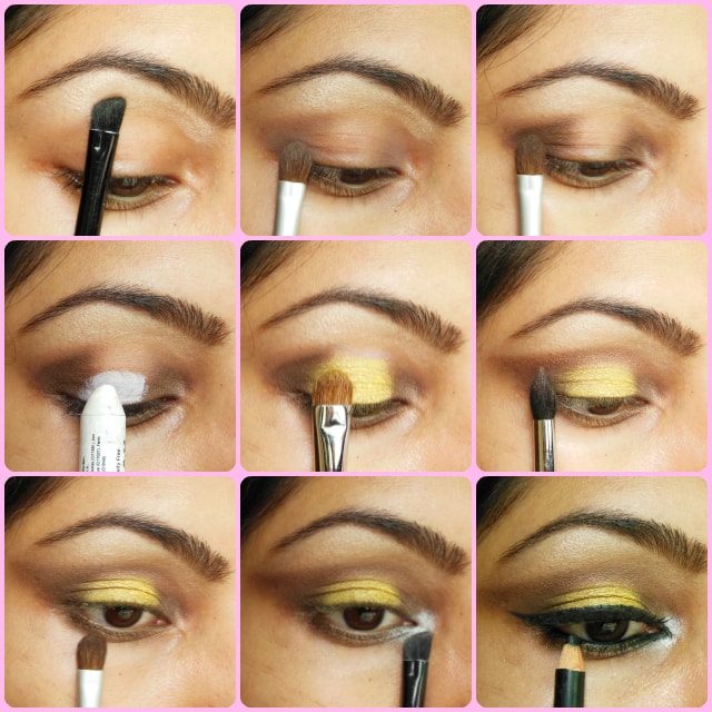Bronze and Yellow Eyes Eye Makeup Tutorial
