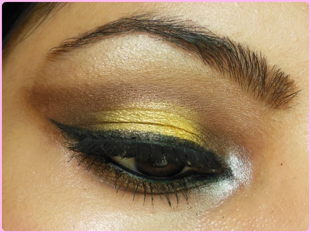 Bronze and Yellow Eyes Look