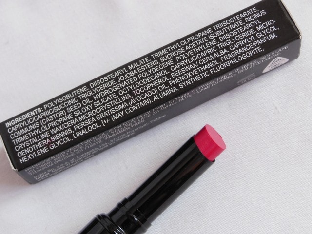 INGLOT slim Gel Lipstick Ingredients