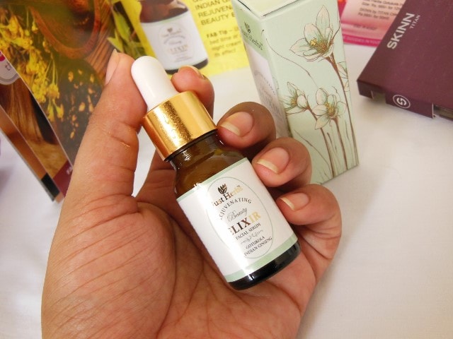 Just Herbs Rejuvenating Beauty Elixir Facial Serum Packaging