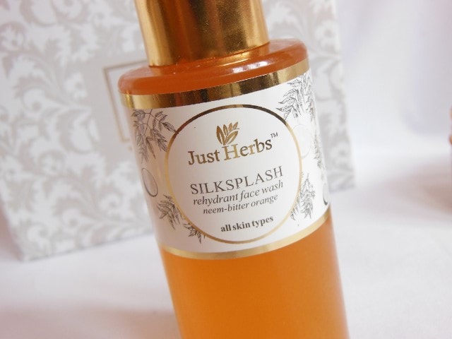 Just Herbs Silk Splash Face Wash Review