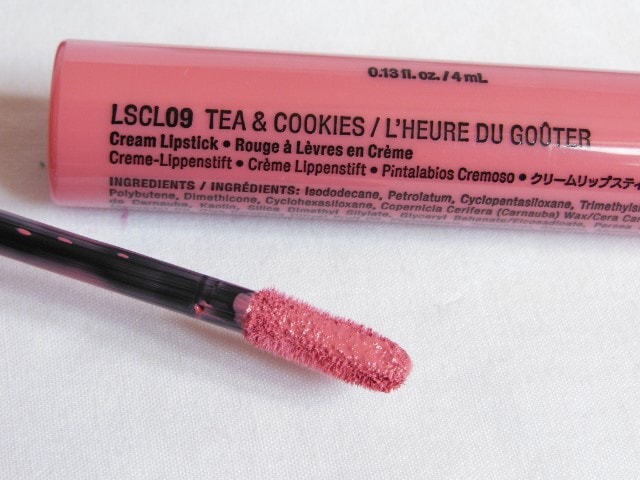 NYX Liquid Suede Cream Lipstick Tea and Cookies Review