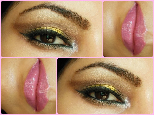 Smokey Yellow Eyes and Pink Lips