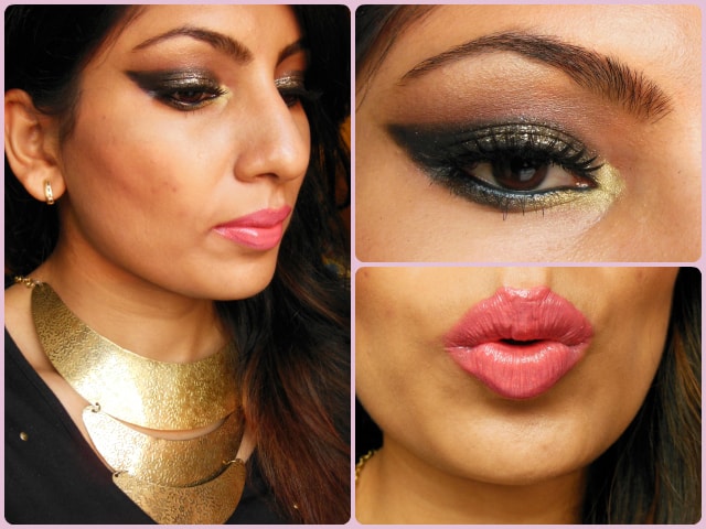 What Am I Wearing Today- Eye Makeup Tutorial- Glittery Black Smokey Eyes