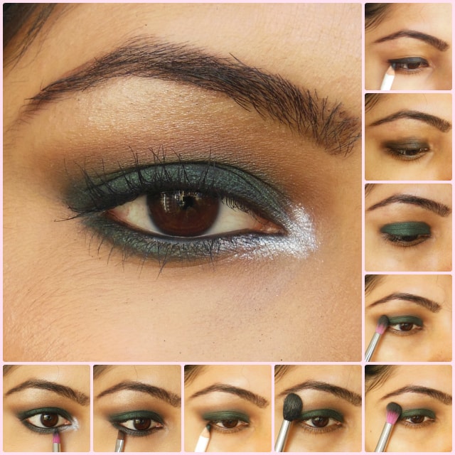 Eye Makeup Tutorial Dark Green Smokey