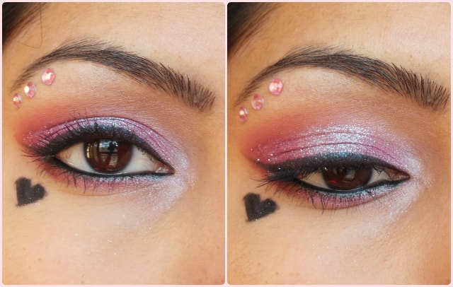 Glittery Pink Eye Makeup EOTD