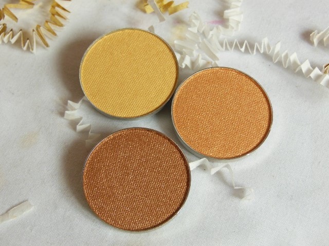 Luxie Beauty Gold Eye Shadows
