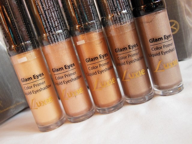 Luxie Glam Eyes Color Primer Liquid Eye Shadows Review