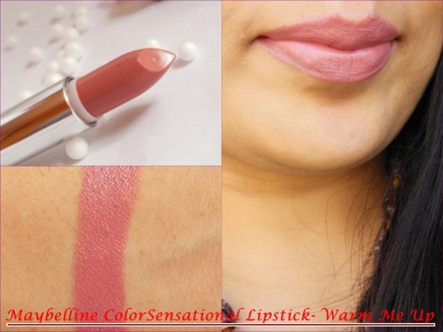 Maybelline Colorsensational Warm Me Up Lipstick Look