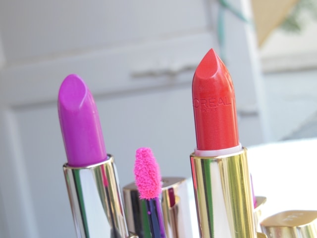 My Color Obsession L'Oreal Color Riche Lipsticks In Red and Pink