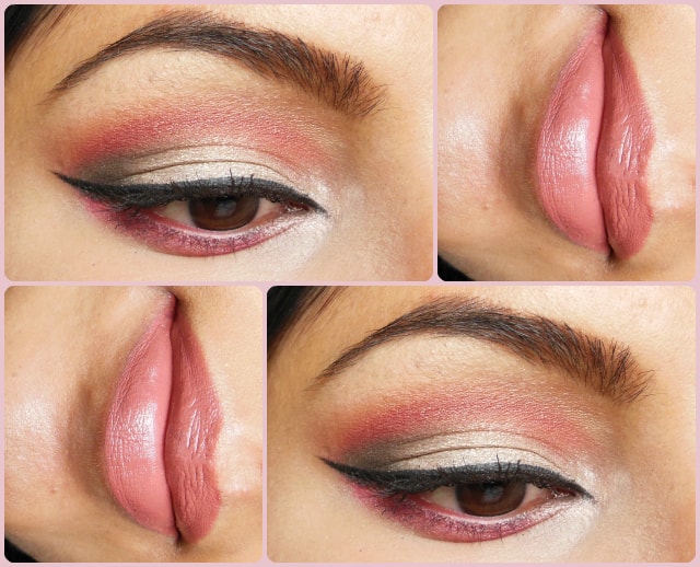 Pink Cut Crease Eye Makeup Look